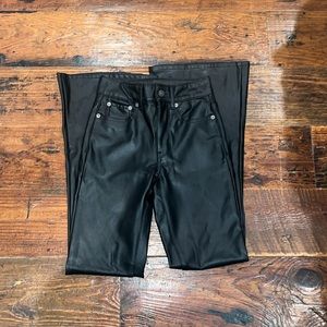 American Eagle Flare Leather pants